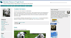 Desktop Screenshot of dalmatianrescueofpugetsound.com